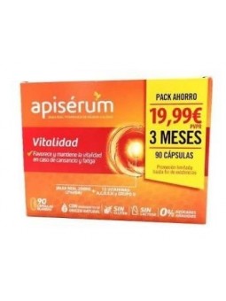 Apisérum Vitalidad Pack 90 cap