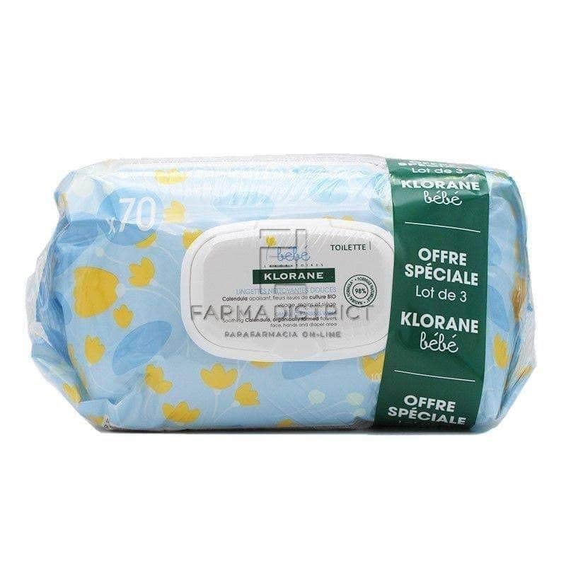 Klorane Bebe Toallitas Calendula 210 unidades