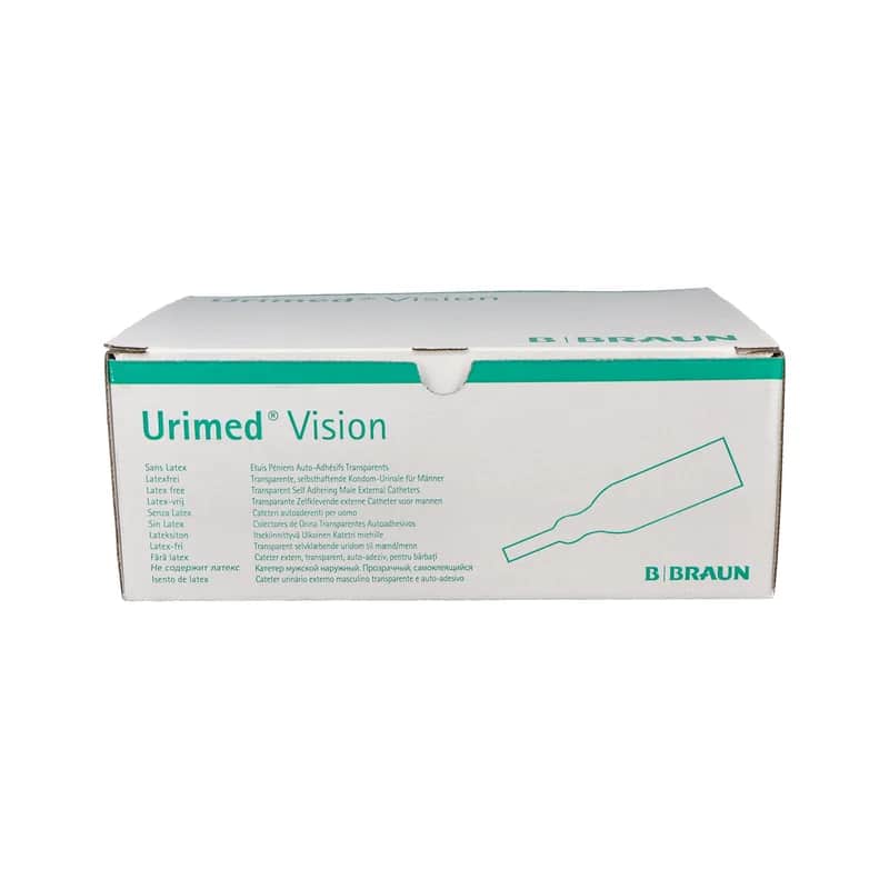 Colector de bolsa de recogida de orina autoadhesivo Urimed Vision Specific (32 mm, 30 unidades)