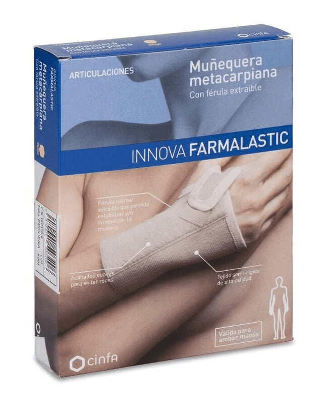 Farmalastic Innova Muñequera Metacarpiana Derecha Talla M 1 unidad