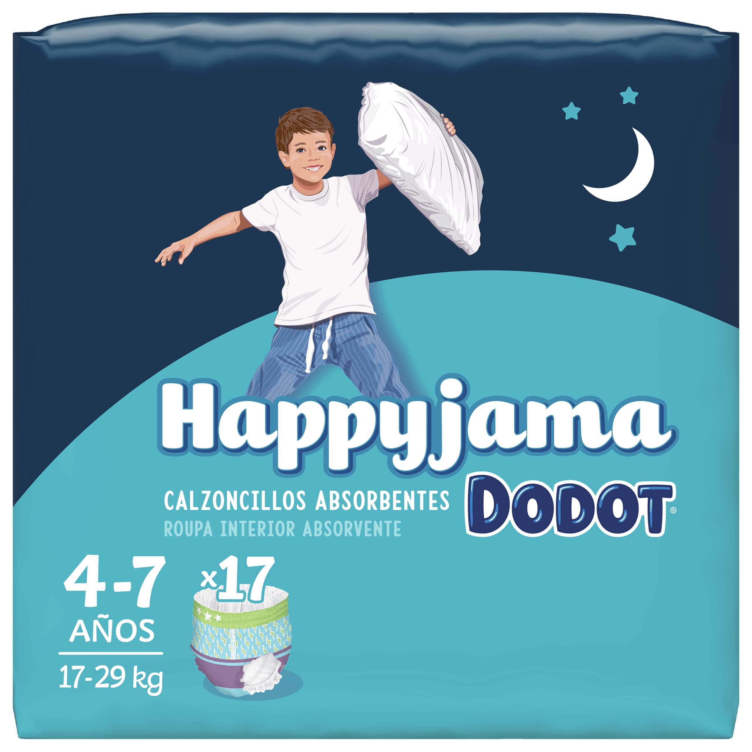 Dodot Happyjama Niño T7 17-29KG 17 unidades