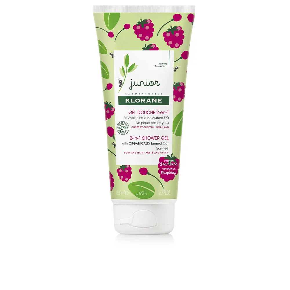 Gel Frambuesa Junior Klorane 200ml - Limpieza suave